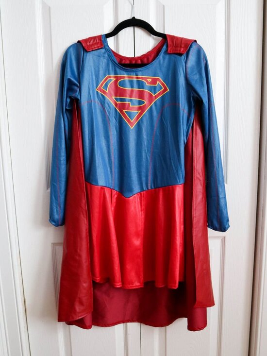 Rubie's Other - Rubies II DC Comics Supergirl Costume Dress & Cape Adult Women's Sz S Cosplay